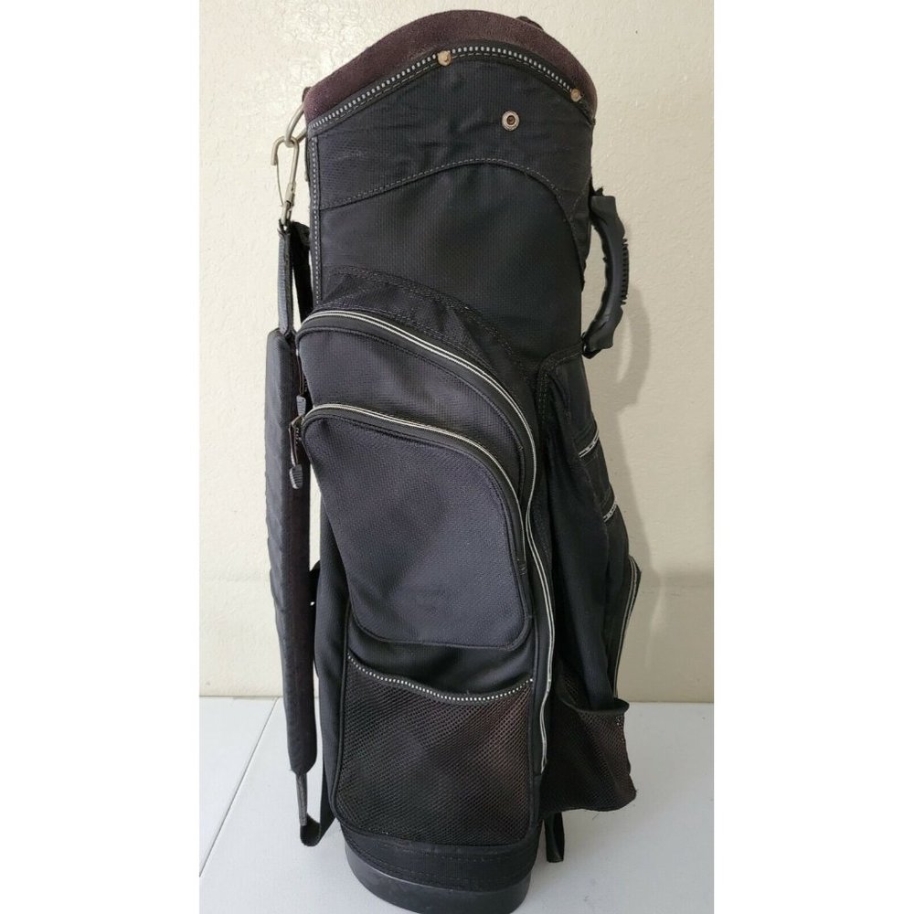 Burton Cart Bag Black 8-Way Dividers FAIR CONDITION - Picture 2 of 10